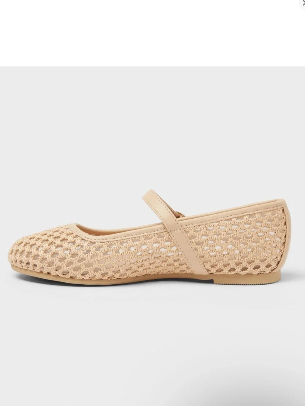 Girl’s  Wilma Ballet Flat. Cream. 4